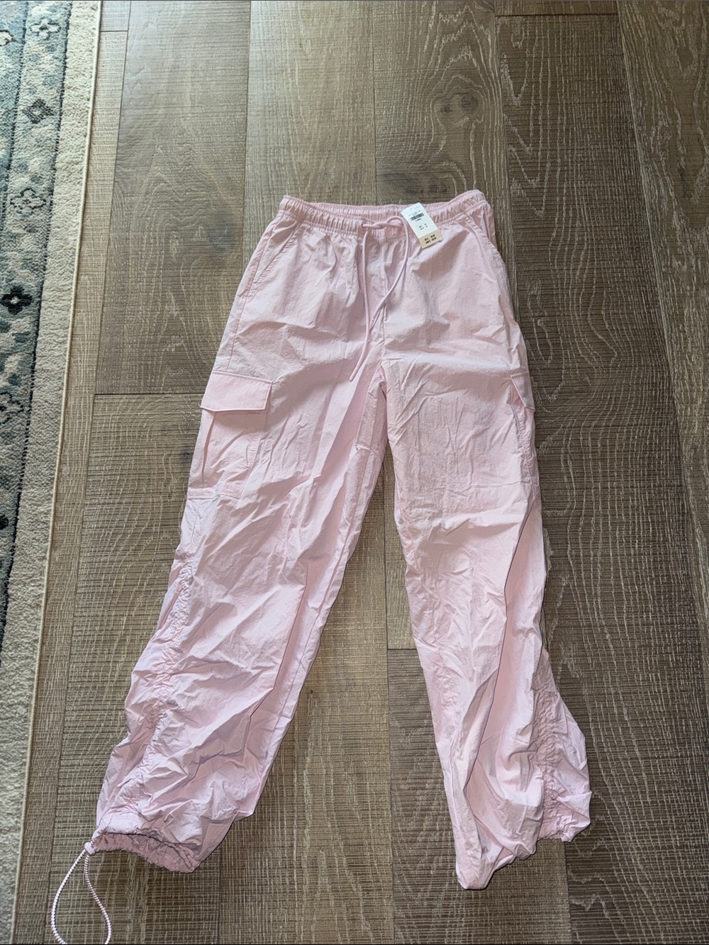 women’s gilly hicks/hollister pink windbreaker jogger pants size xs